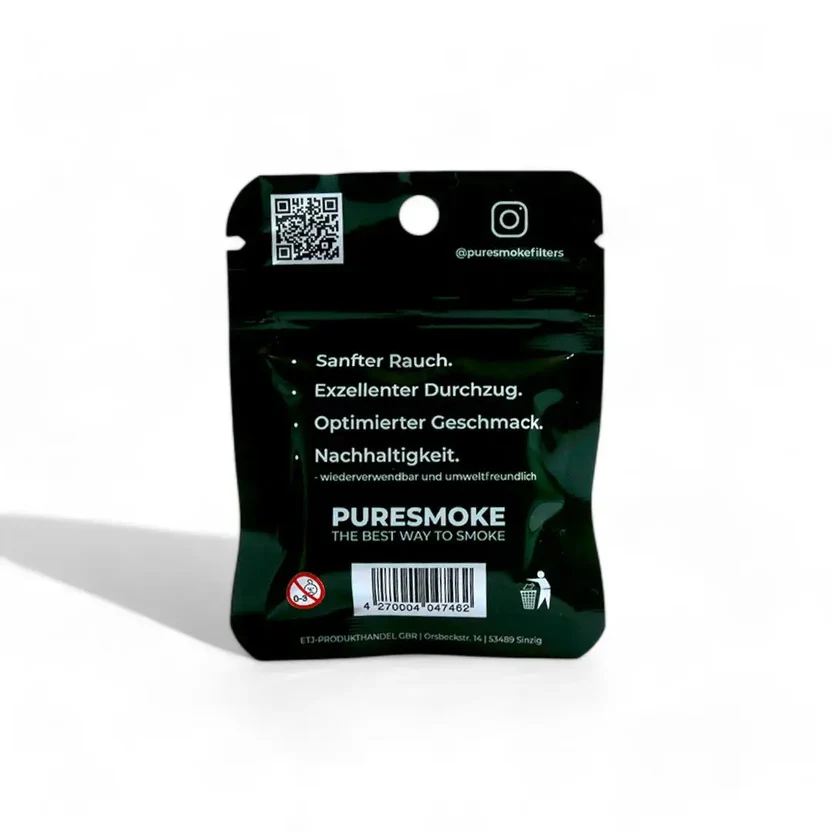6mm Two Stitches Glastip (6er-Pack) PURESMOKE