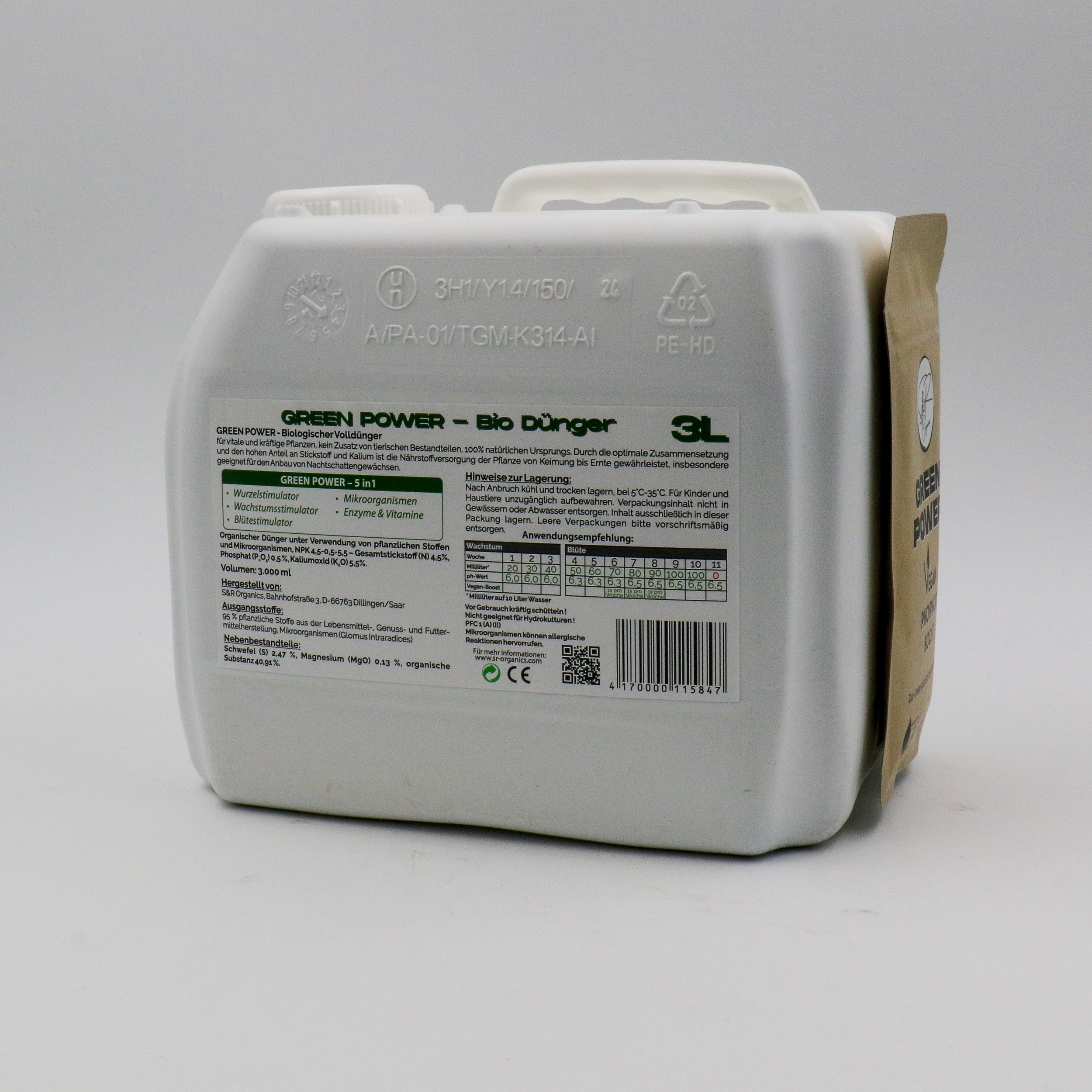 Green Power 5 in 1 Bio Dünger 3L Green Power 5 in 1 Bio Dünger 3L