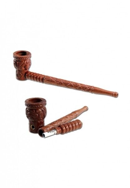 8092154824775c8878278ea076da666257859918 Holzpfeife 2-tlg. mit Aktivkohle Adapter