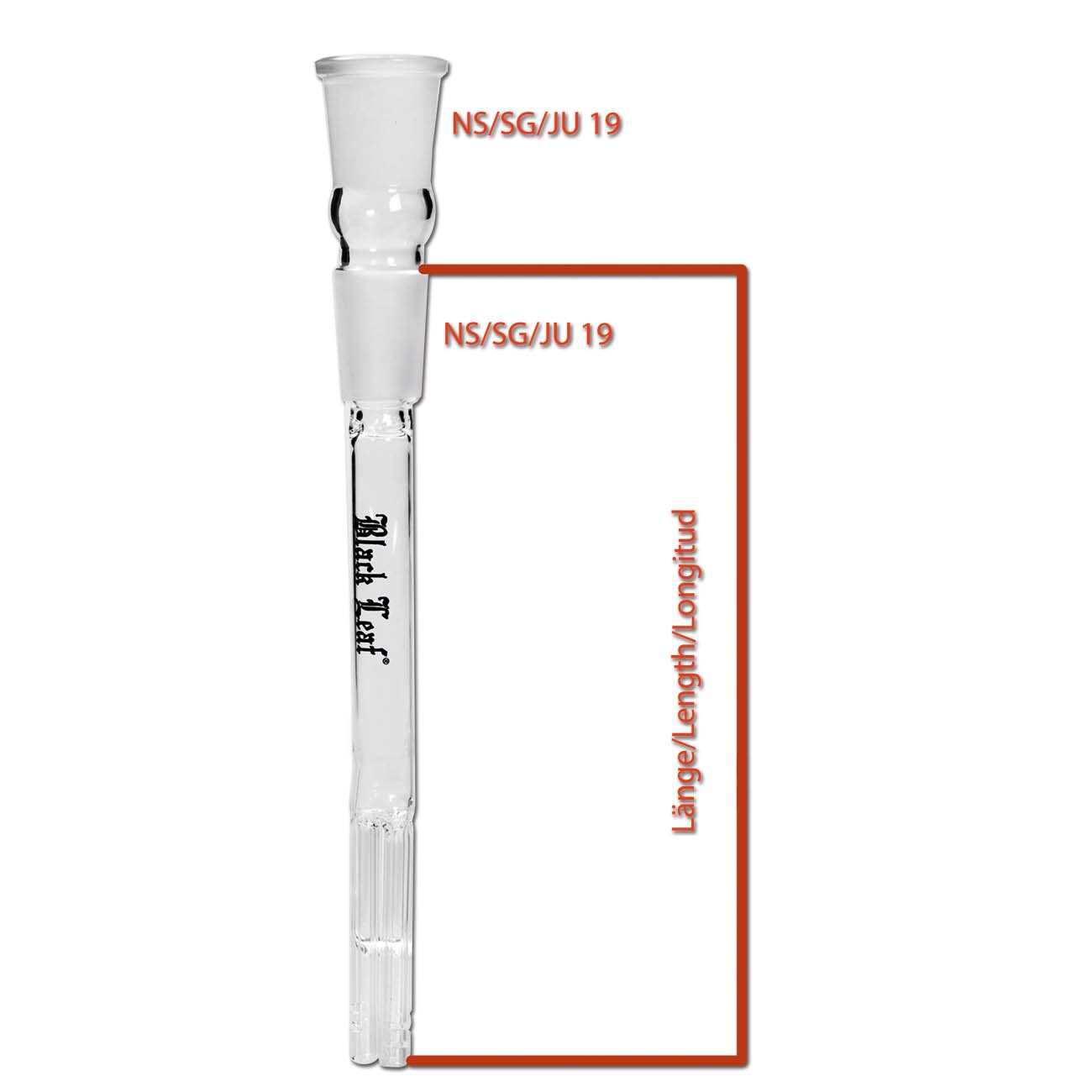 Black Leaf Schlitzdiffusor Chillum 4-Arm L 160mm NS 2x19 Black Leaf Schlitzdiffusor Chillum 4-Arm L 160mm NS 2x19