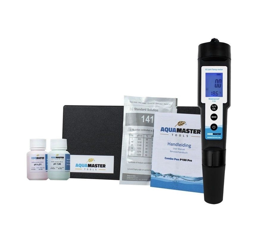 de90ffb2028b8c32c5bdd362cabce5d95aa217e6 Aqua Master Tools Combo Pen P150 Pro pH, EC, TDS, PPM, Temp