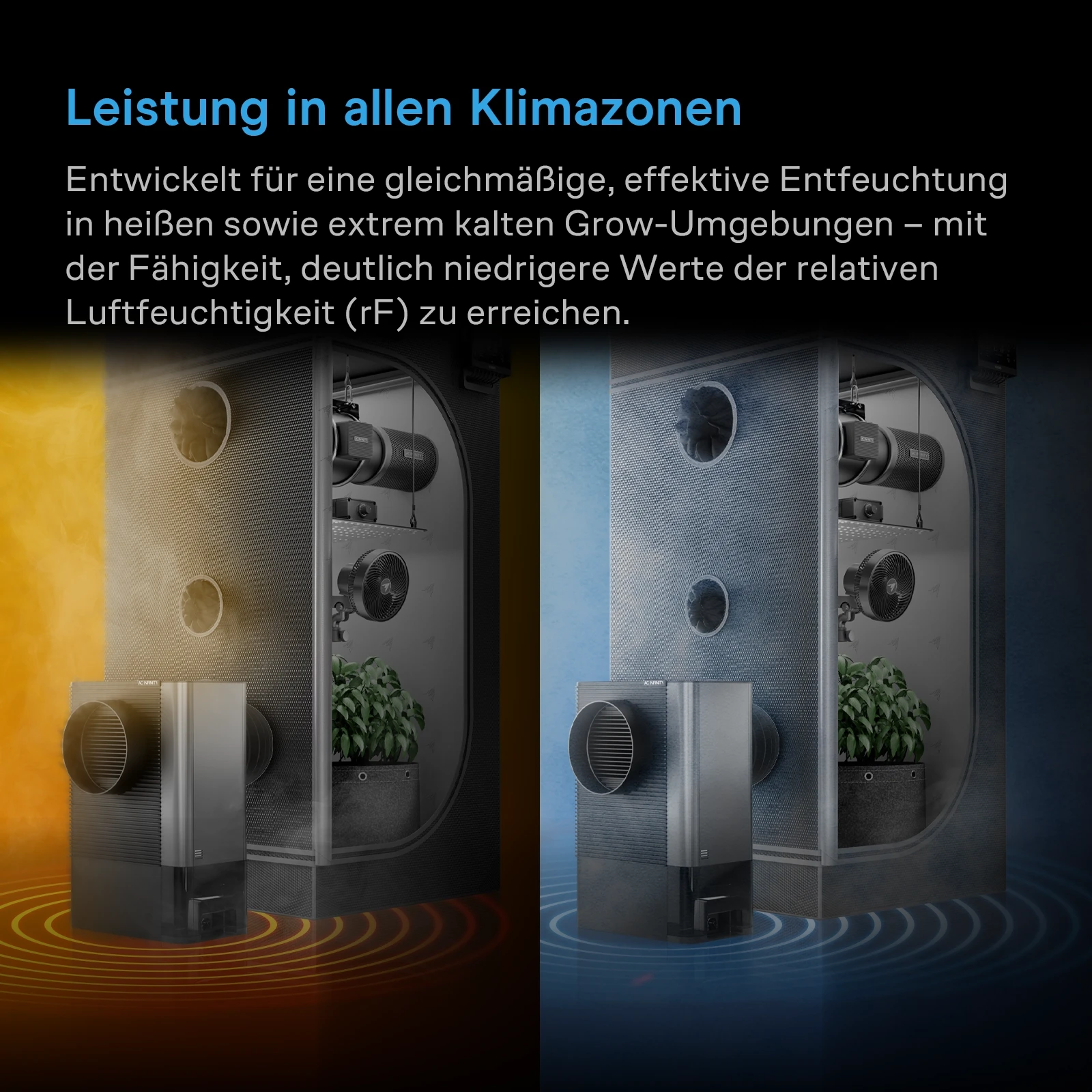 AC Infinity Hydrone 5 Luftentfeuchter bis 120 x 120 cm (AC-DHT 5) AC Infinity Hydrone 5 Luftentfeuchter bis 120 x 120 cm (AC-DHT 5)