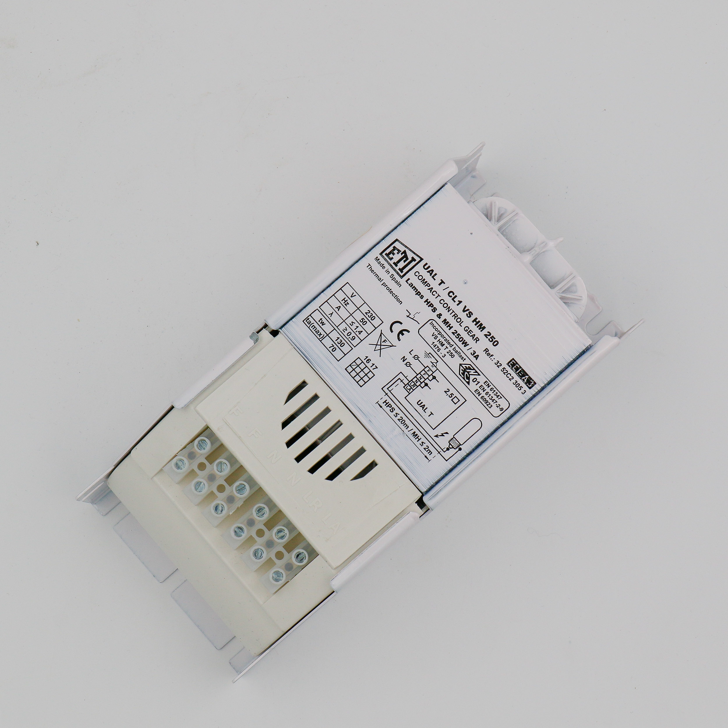 Vorschaltgerät PRO-V-T 250 W mit Thermosicherung Vorschaltgerät PRO-V-T 250 W mit Thermosicherung