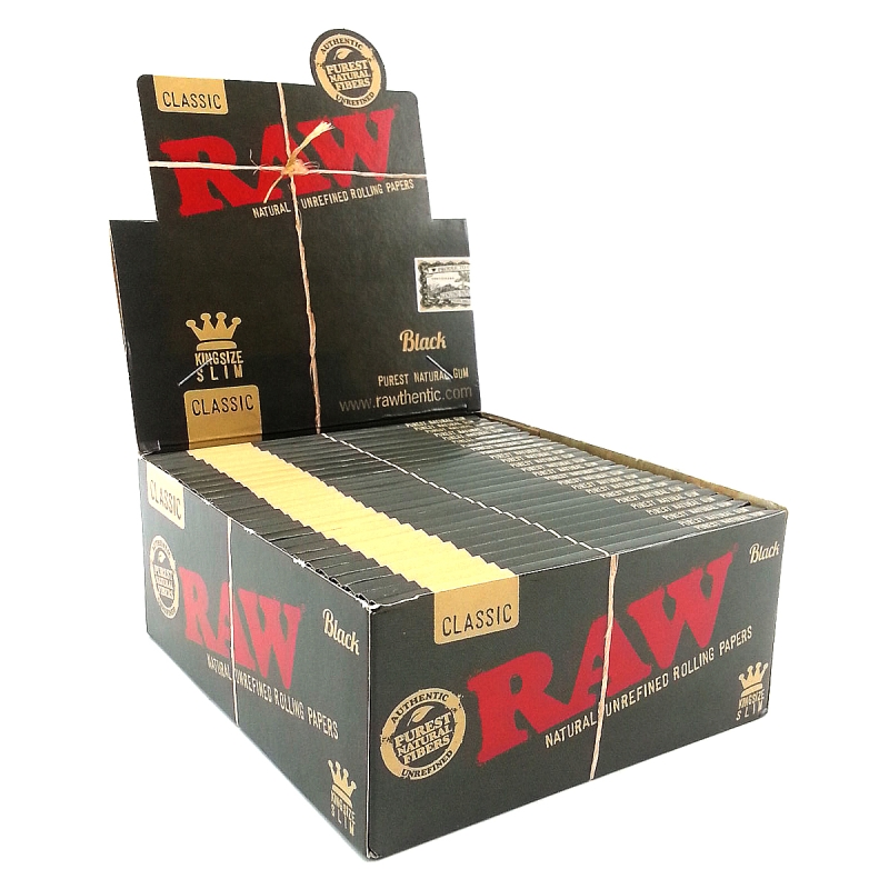 Raw Black King Size Slim 1 x 50-Blatt (classic)