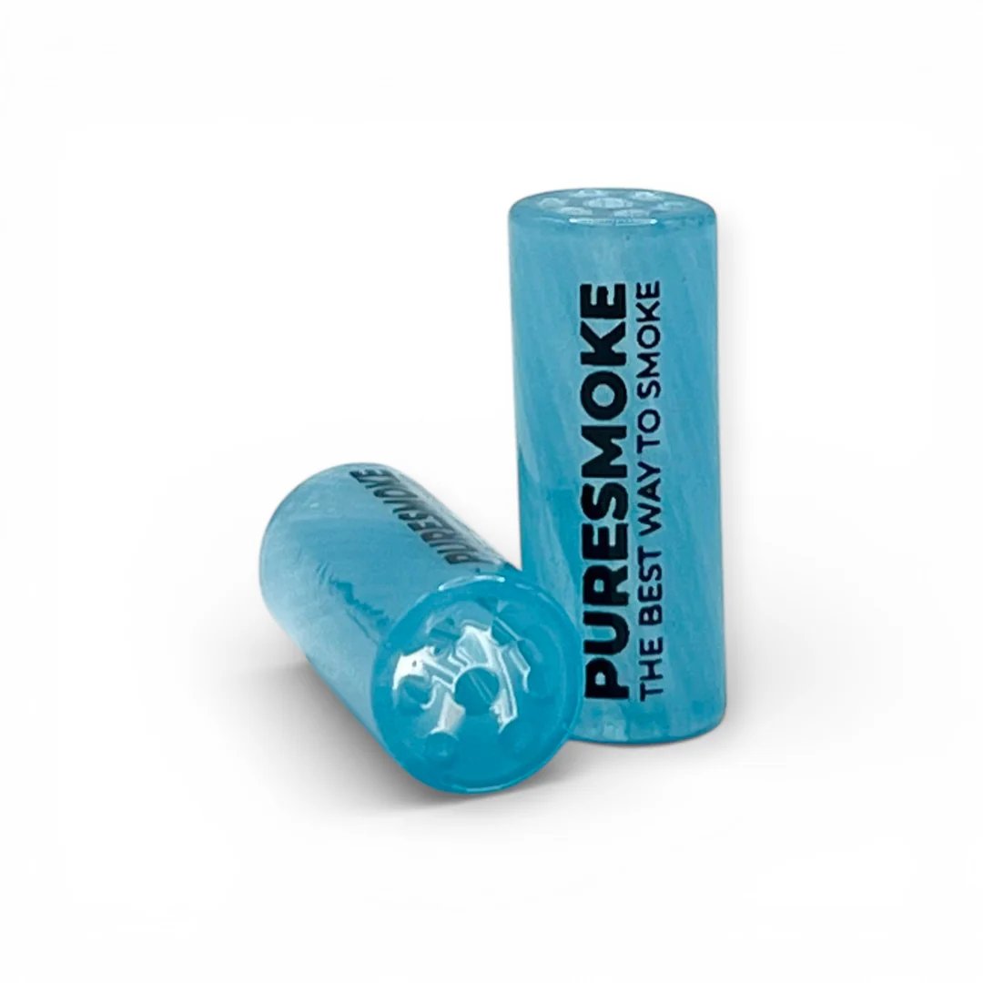 PURESMOKE Milky Twist Glasfilter | ⍉ 10mm | Frozen Blue