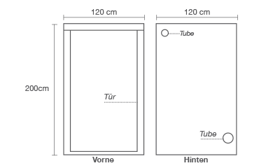 68eaef65770c4def089c2c15e0bc865ab1edeb40 HOMEbox Ambient Q 120, aufgeb. 120 x 120 x 200cm
