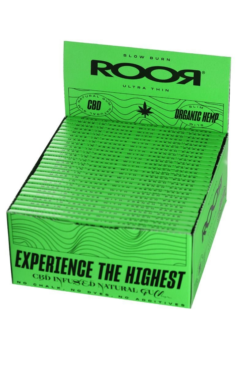 0b51b3661a38b98380319f41518331e94f63137e ROOR Organic Hemp Ultra Slim KSS Papers VE=50St. (Box)