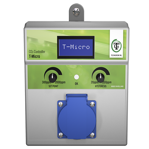 b2e4abd6f6740892f580396bc2b56592ebf7921a TechGrow T-Micro CO2 Controller (ohne Sensor, extra 887132)