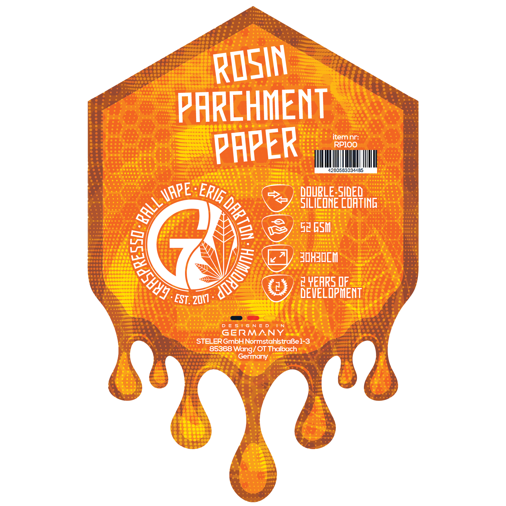 Graveda Rosin Press Double-sided Parchment Paper 100x30x30cm