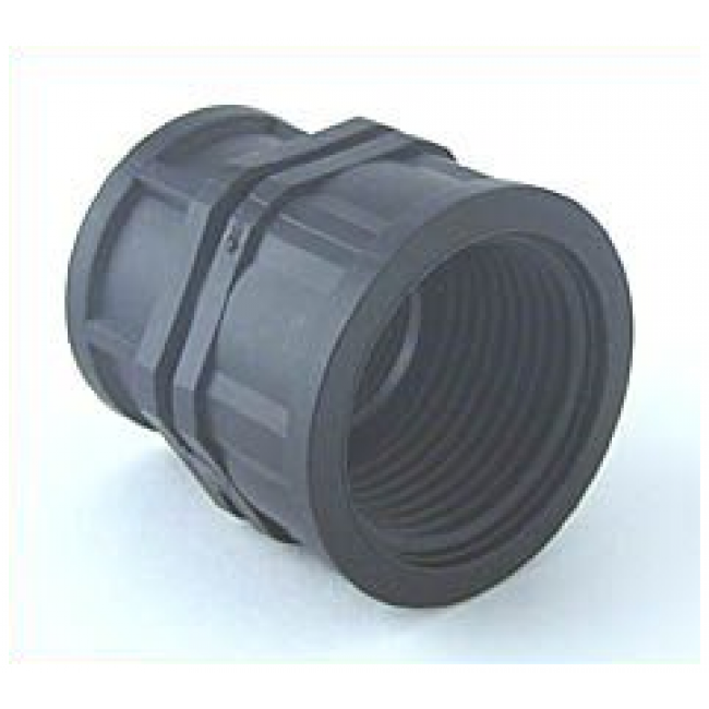 5444b92edd717c609195c14239484cbe962f06ef PE-Verschraubung 1 Zoll IG auf 3/4 Zoll IG  (Box60)