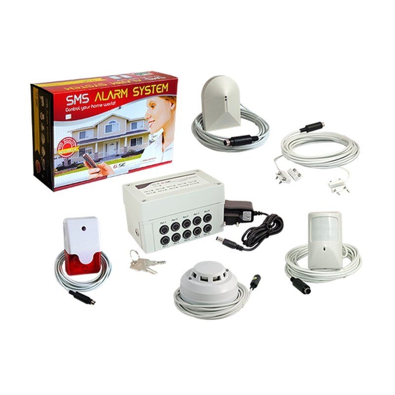 501aa320edb3511fa31a1b3a15713921c1a00cc1 GSE SMS-Alarm controller SET 7 teilig