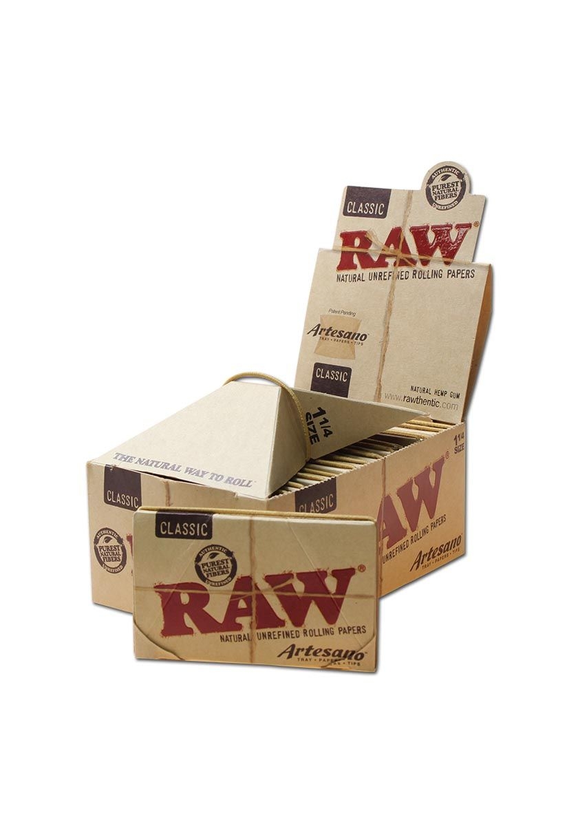 2c2b4a6db90a41ed2db89479588d27a0f10b1042 RAW Artesano Organic Hemp Papers KS Slim+Tips