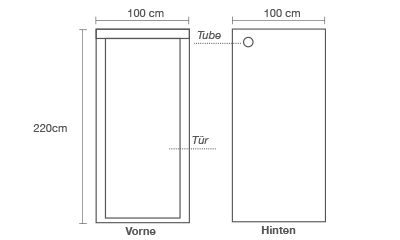 9a2857f400db0b04fc5afed91e2e7df575dff101 HOMEbox Ambient Q 80+, aufgeb. 80 x 80 x 180cm
