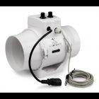 Ventilution Rohrventilator, 125mm, 280 m³/h Regler & Thermostat