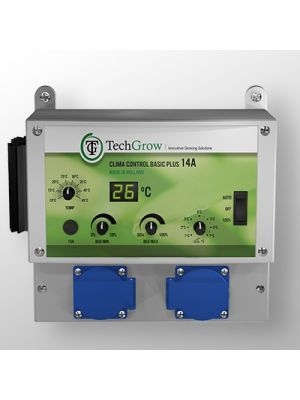 ffa7bde21af02bcfbc02e48af8c8fc8bab63a0c8 TechGrow Klima Control Basic Plus 14A (inkl. Probe 5mtr)