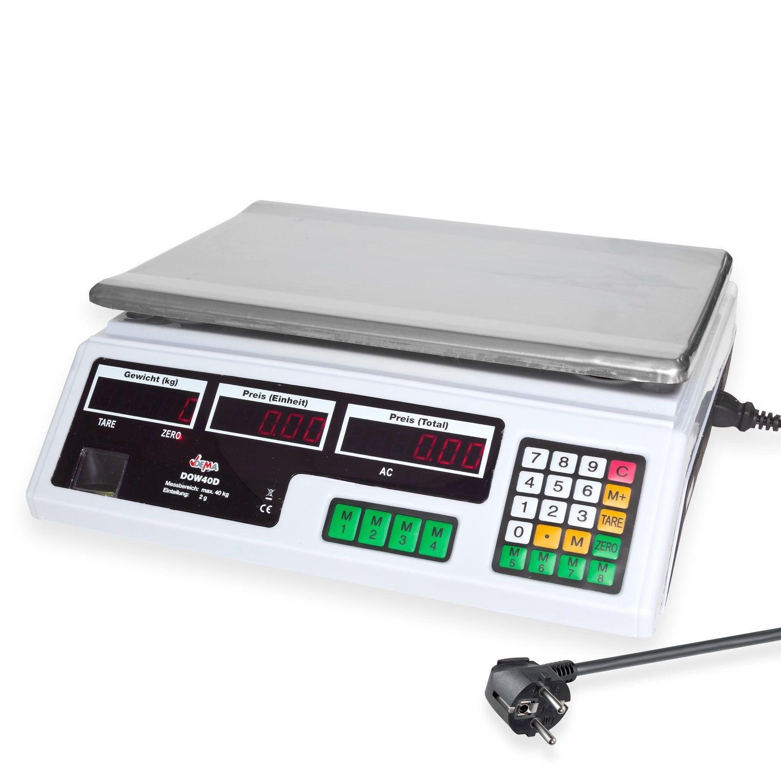Obstwaage DOW40D, 0  - 40 kg, Einteilung 2 g