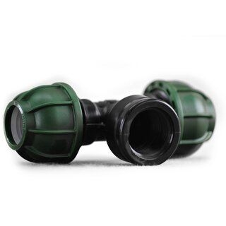 f22c849a29f48c0b3e43f4222b38f6a6f7229a59 PE-T-Stück 16 mm auf 3/4 Zoll I.G. (Box17)