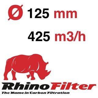 ba34bca492befe52ed56b8971ff83aa1a8b59390 Rhino Pro 425m3/h , Ø 125mm x 300mm, ca. 4,1kg