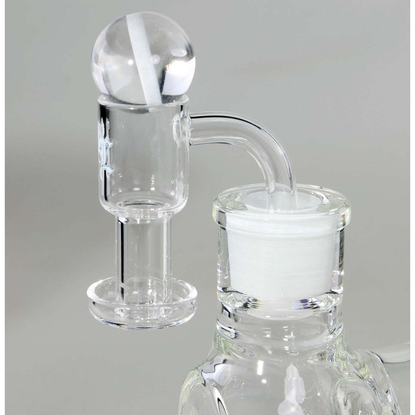 Black Leaf Terp Slurper Quarzbanger mit Kugel NS14, Ø 22/18/28mm, Ansatz 90° Black Leaf Terp Slurper Quarzbanger mit Kugel NS14, Ø 22/18/28mm, Ansatz 90°