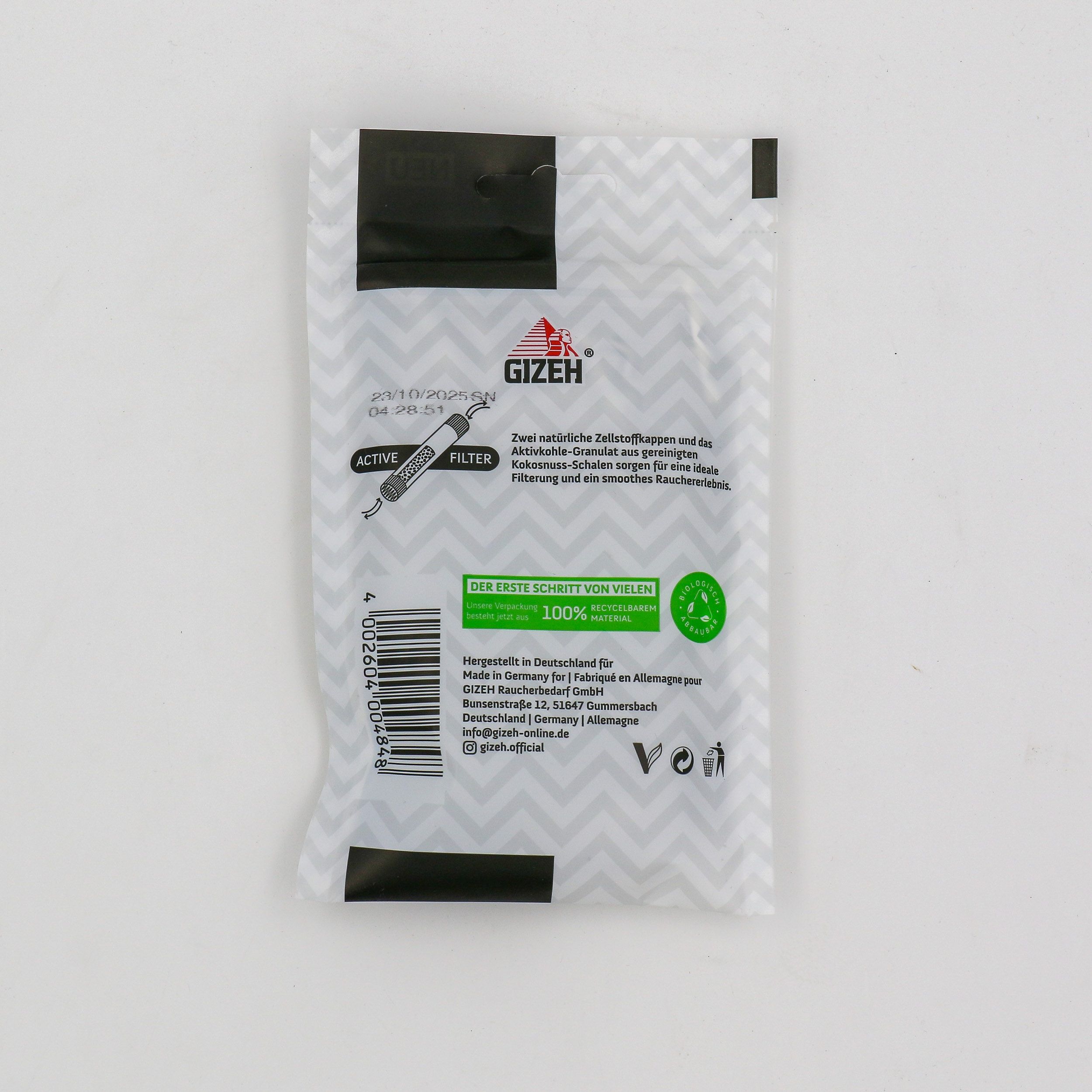 GIZEH Pro Cell Active Filter Black   50+10