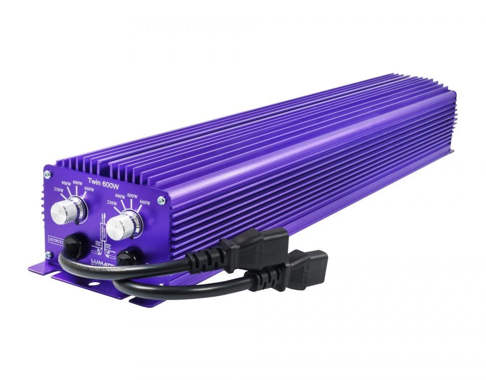 0920d2de5545635b39d68cfbe0b9a7967ea1ff96 Lumatek Vorschaltgerät 600W, 240 V TWIN für 2 Lampen, dimmbar