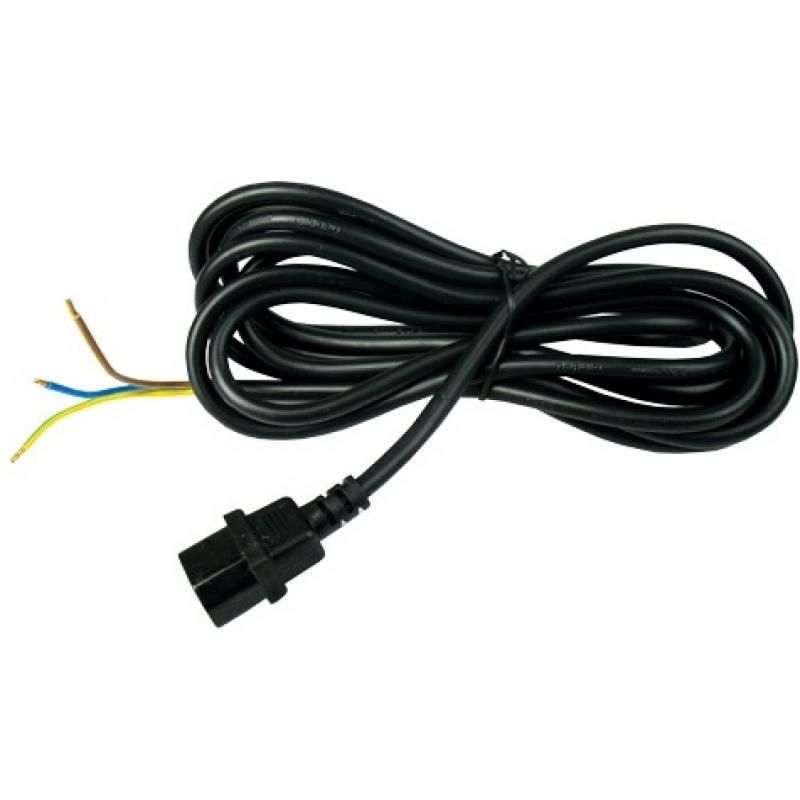 Netzkabel (Reflektor) mit IEC-Connector, 4 Meter