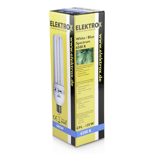 786d935e8b0fa70c4ae94b0817ae0f362c328f1d Energiesparlampe Elektrox 125 W 6500 K Wuchs