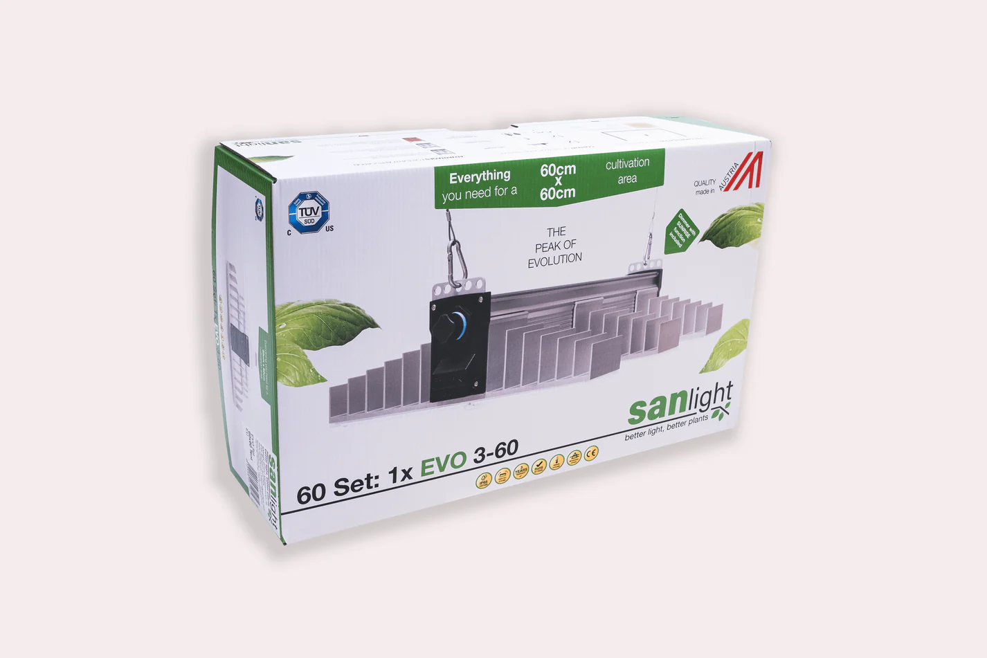 SANlight EVO SET für 60x60 Zelt 1.5  200W