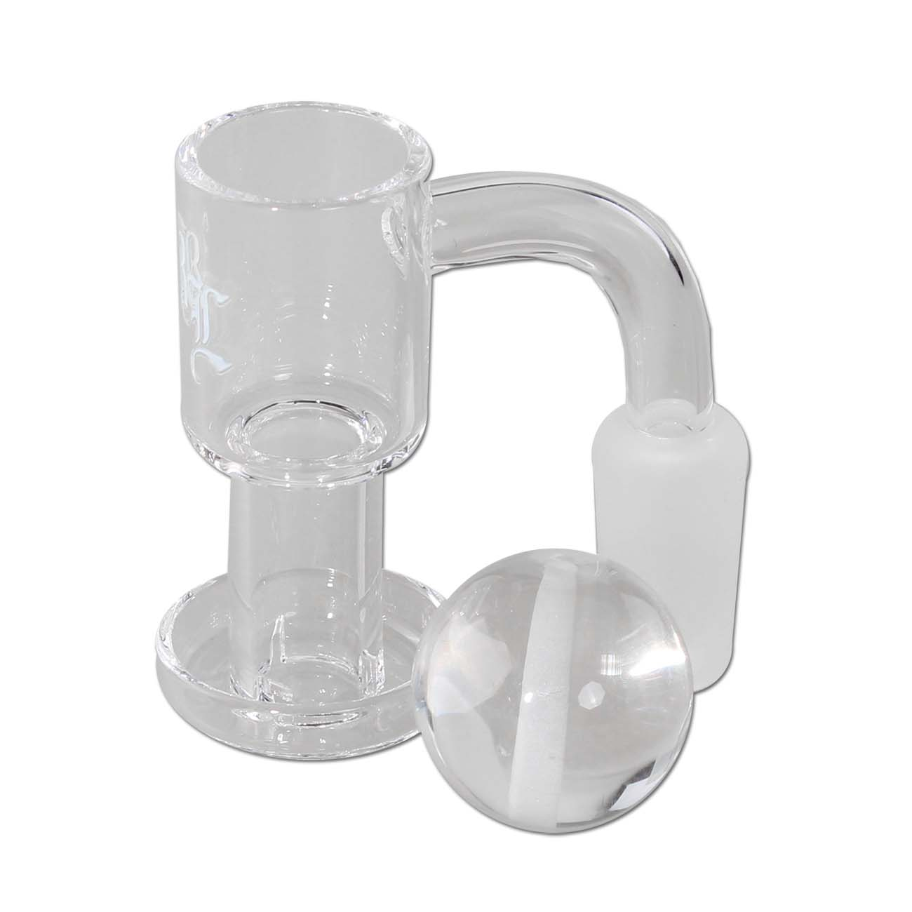 Black Leaf Terp Slurper Quarzbanger mit Kugel NS14, Ø 22/18/28mm, Ansatz 90°