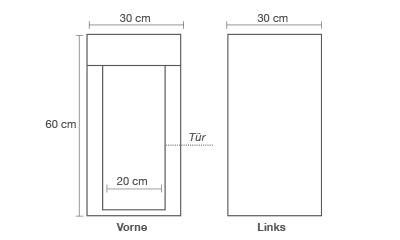 b66033af75ef1dd709b386ffe9881071edfe4676 HOMEbox Ambient Q 30, aufgeb. 30 x 30 x 60cm