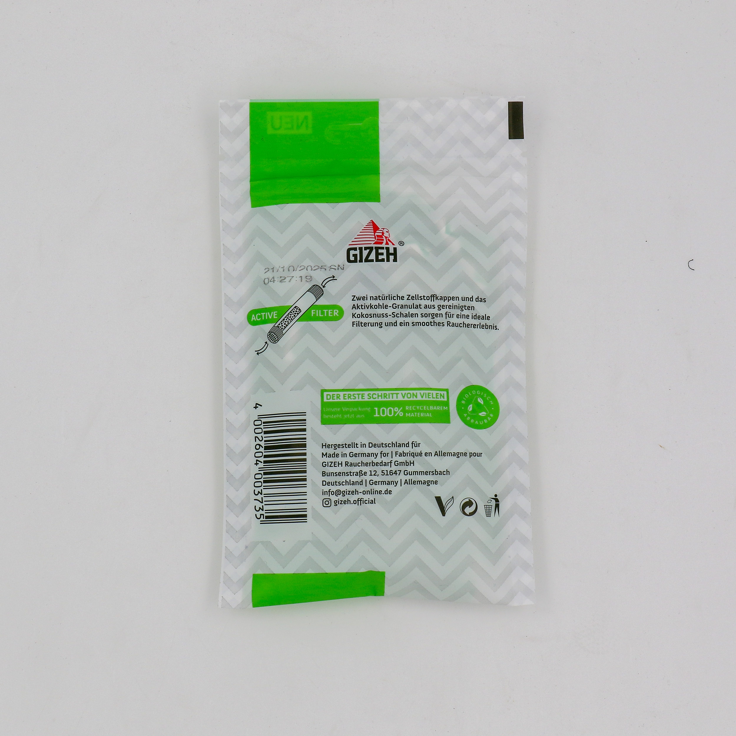 GIZEH ProCell Active Filter Green 50+10