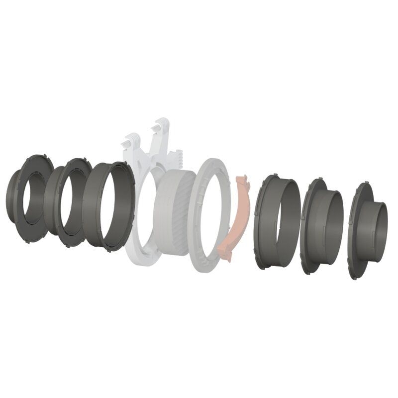5d15ded6a922612447b34c9b151dee931d8fc345 Verbindungsflansch für Secret Jardin Ducting Flange 150mm