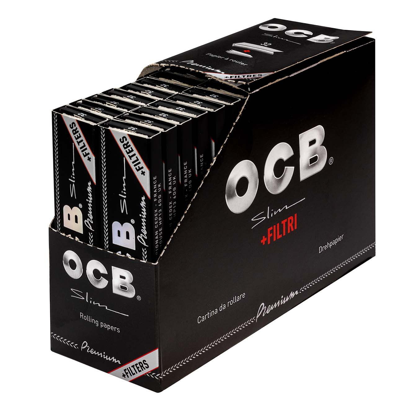 OCB Slim KS Premium 1 Heft a 32-Blatt +Tips