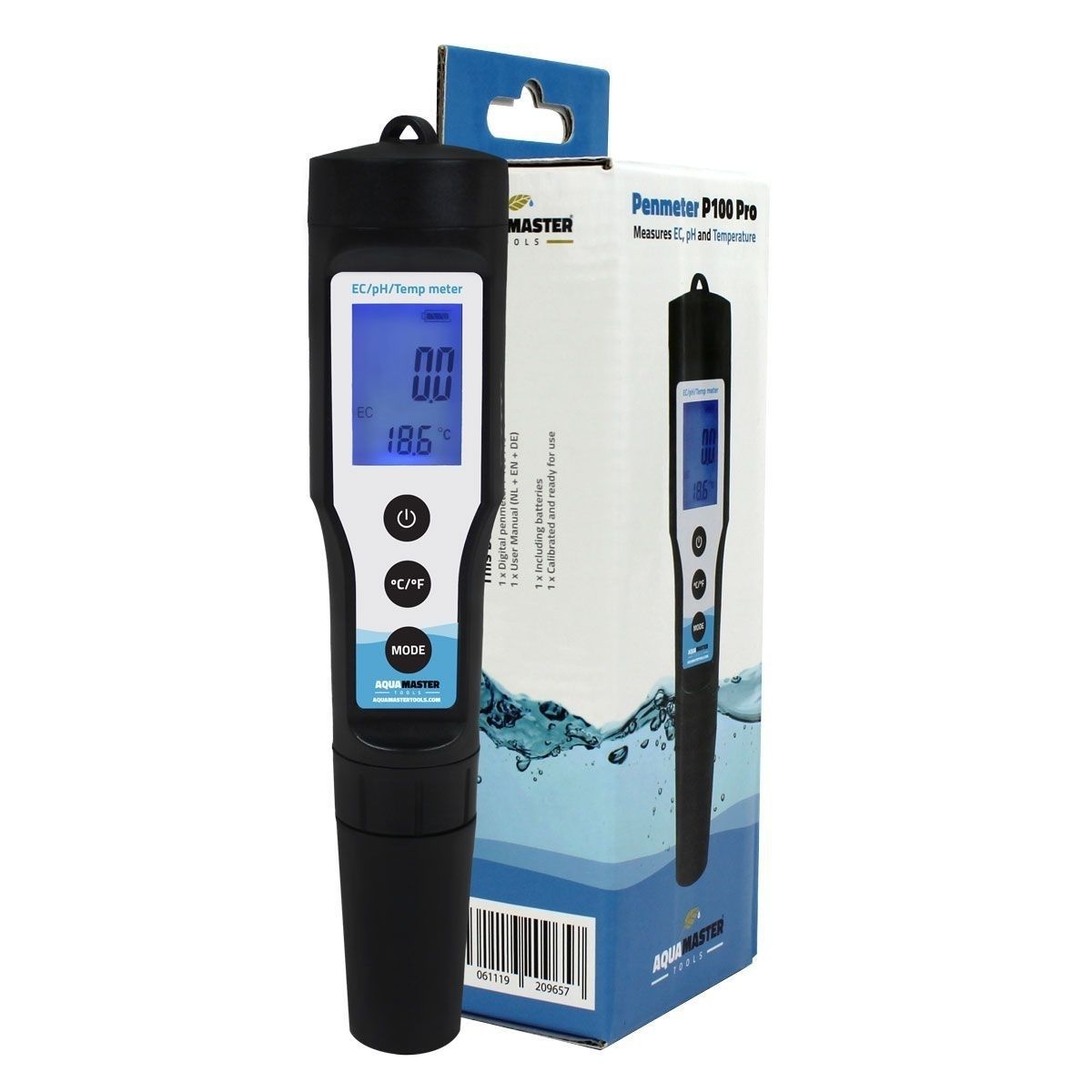 b66b4b82656e2aaf35aeae64c4fd65f094600aba Aqua Master Tools Combo Pen P110 Pro pH, EC, Temp