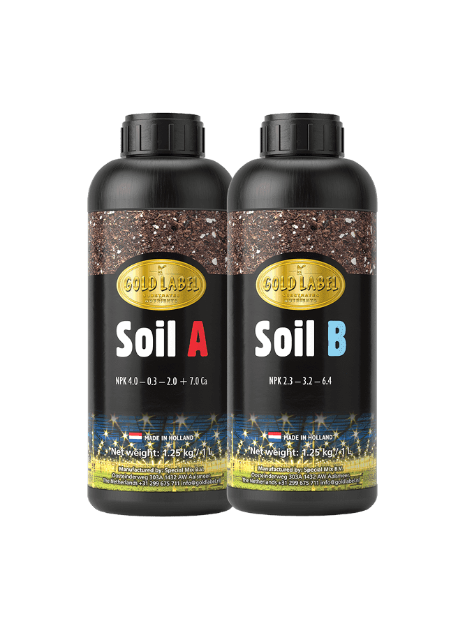 106dee2345f45ab47b1350b03fe59dc18701e5f3 Gold Label Soil A & B 500ml