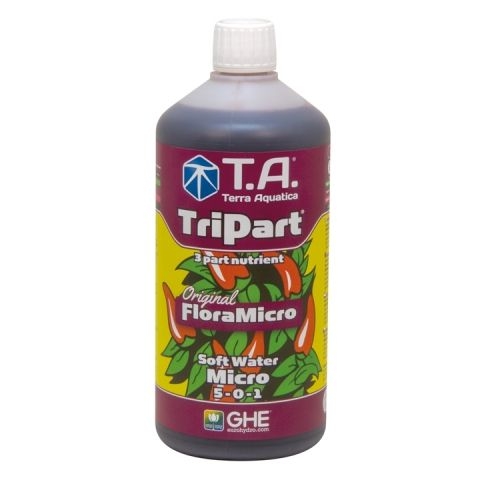 d96e73cbf7f0eb4cca3a86cd7d41f8f893ea9e7d T.A. TriPart Micro, Weiches Wasser, 60 L / GHE Flora Micro