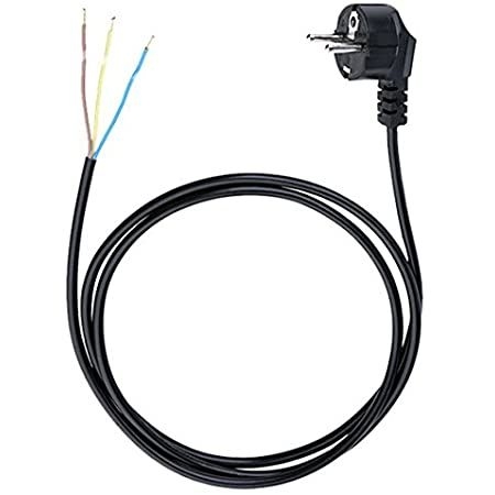 d8386a26ecf64fed285bb4472d109502c8d7689d Netzanschlusskabel 2Meter+ Stecker 3 x 1,5mm