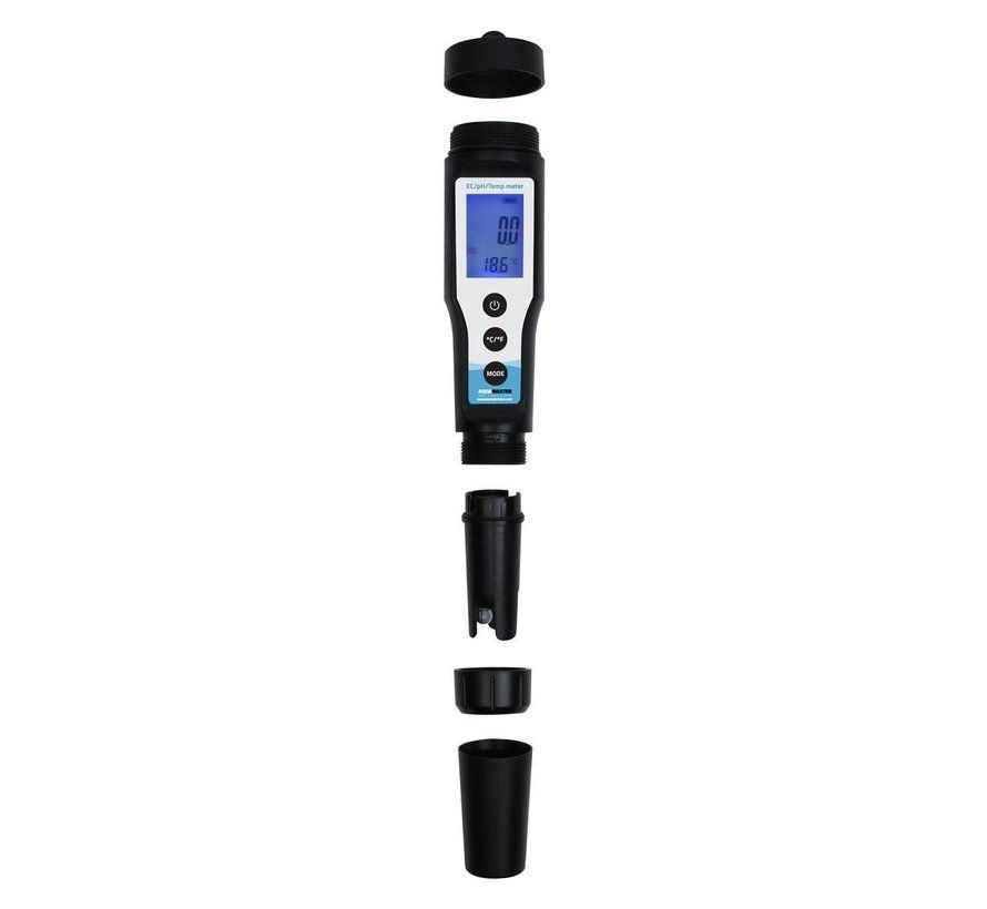 7942649d91065300241660fb9a5e25759fb8276c Aqua Master P110 Pro Combo Pen pH, EC, Temp
