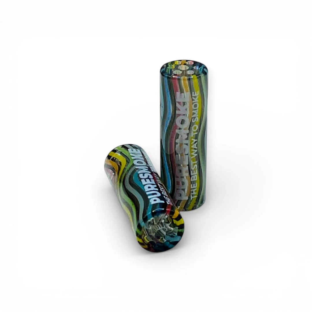 PURESMOKE Twist Glasfilter | ⍉ 8mm | Rainbow Wave