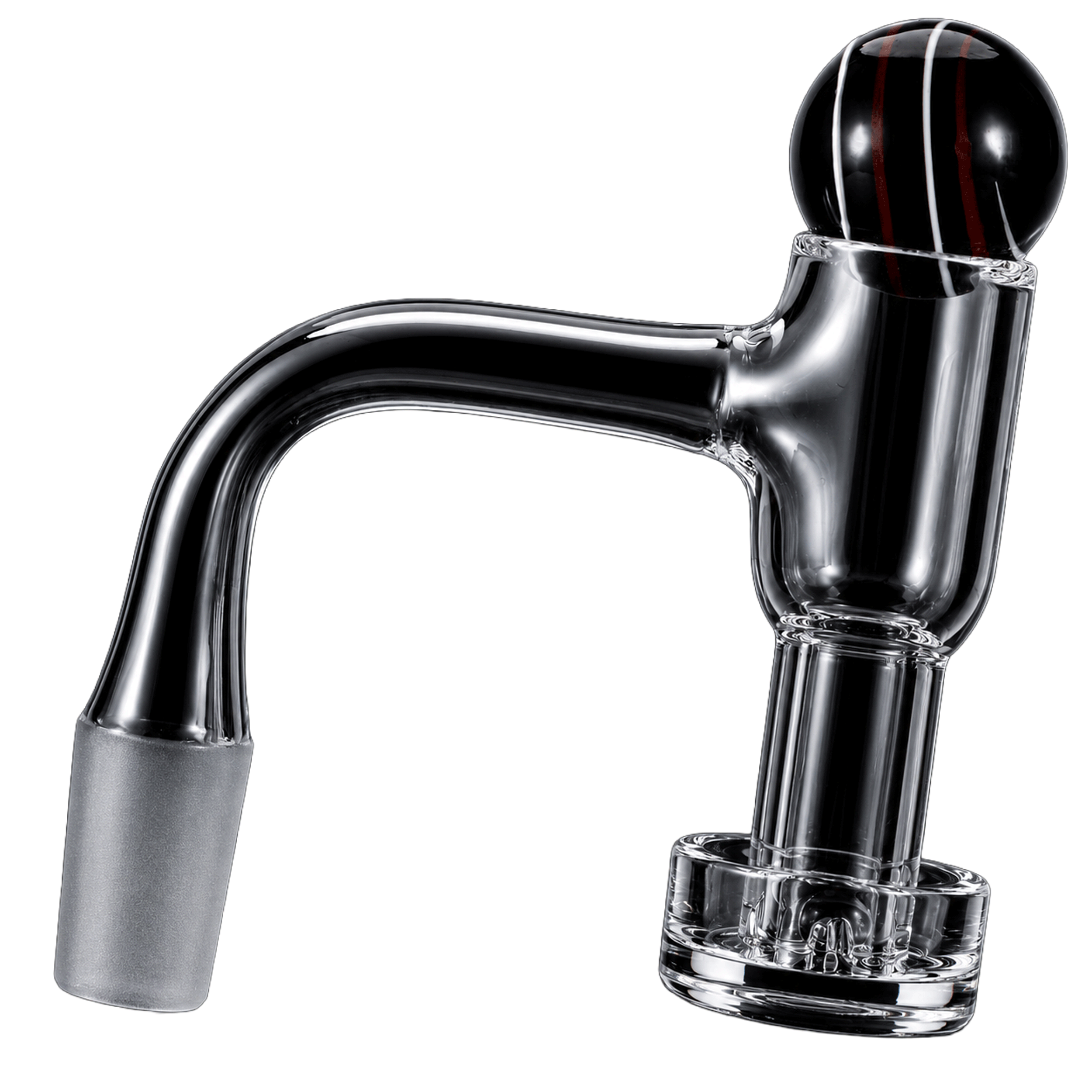 Graveda Terp Slurper Banger Set 14mm Male – Premium Dabbing Ball-Vape EPIC, mit Murmel und Pille, handgefertigt | Ölbanger / Dabbing-Banger aus Quarzglas