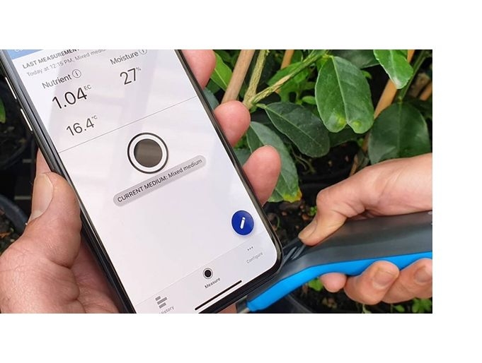 154da2afdba7427084fdeb6457a5c662facc550b Bluelab Pulse Meter (ec,Temp,Feuchte) Boden SN: #P