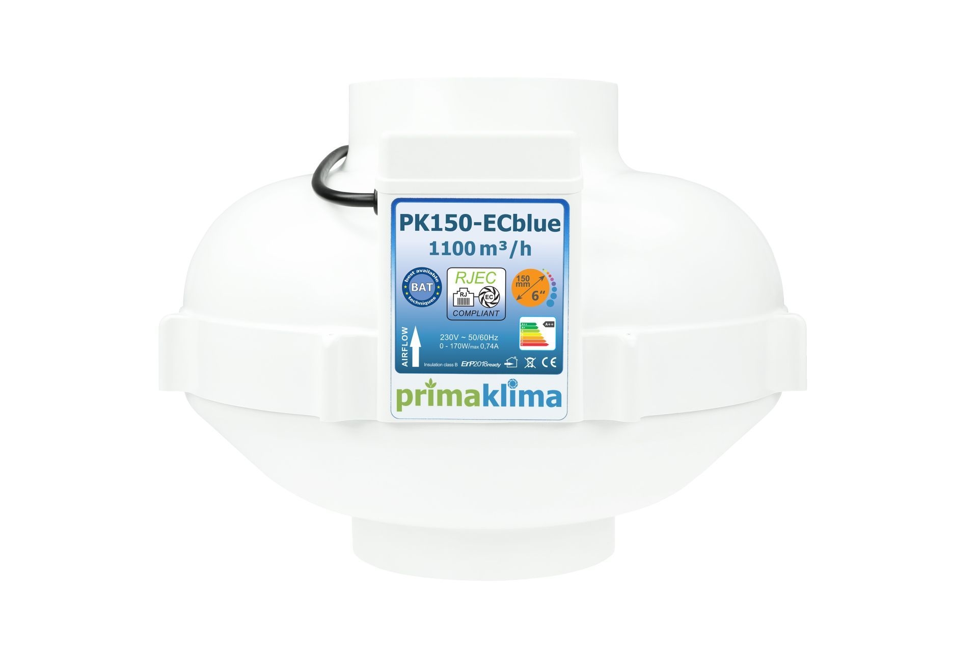 Prima Klima PK 150-ECblue  (1100 m³/h)