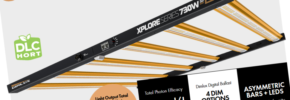 Dimlux XPLORE Series 730W 3,0 µmol/J LED