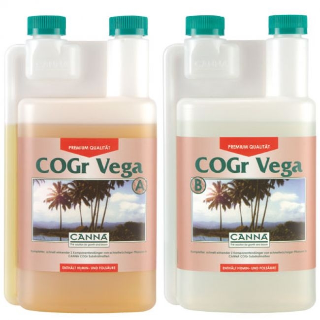 12dfc67a26e9b2f386f3f56d40b200558b956f2a Canna Cogr Vega, Wachstumsdünger A u. B, je 1 L