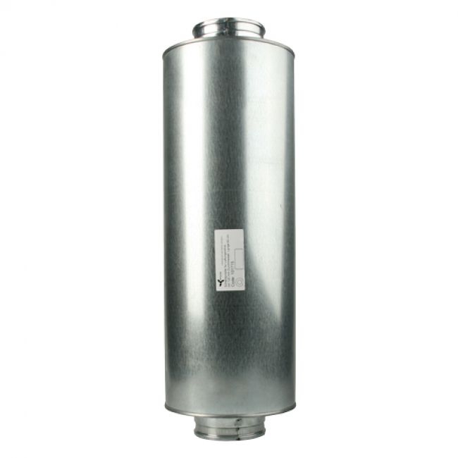 049353d46beebe7e8f9a5d4b27e5a6f8c3250ddd Schalldämpfer 125 mm, Länge 60 cm (Ventilution)
