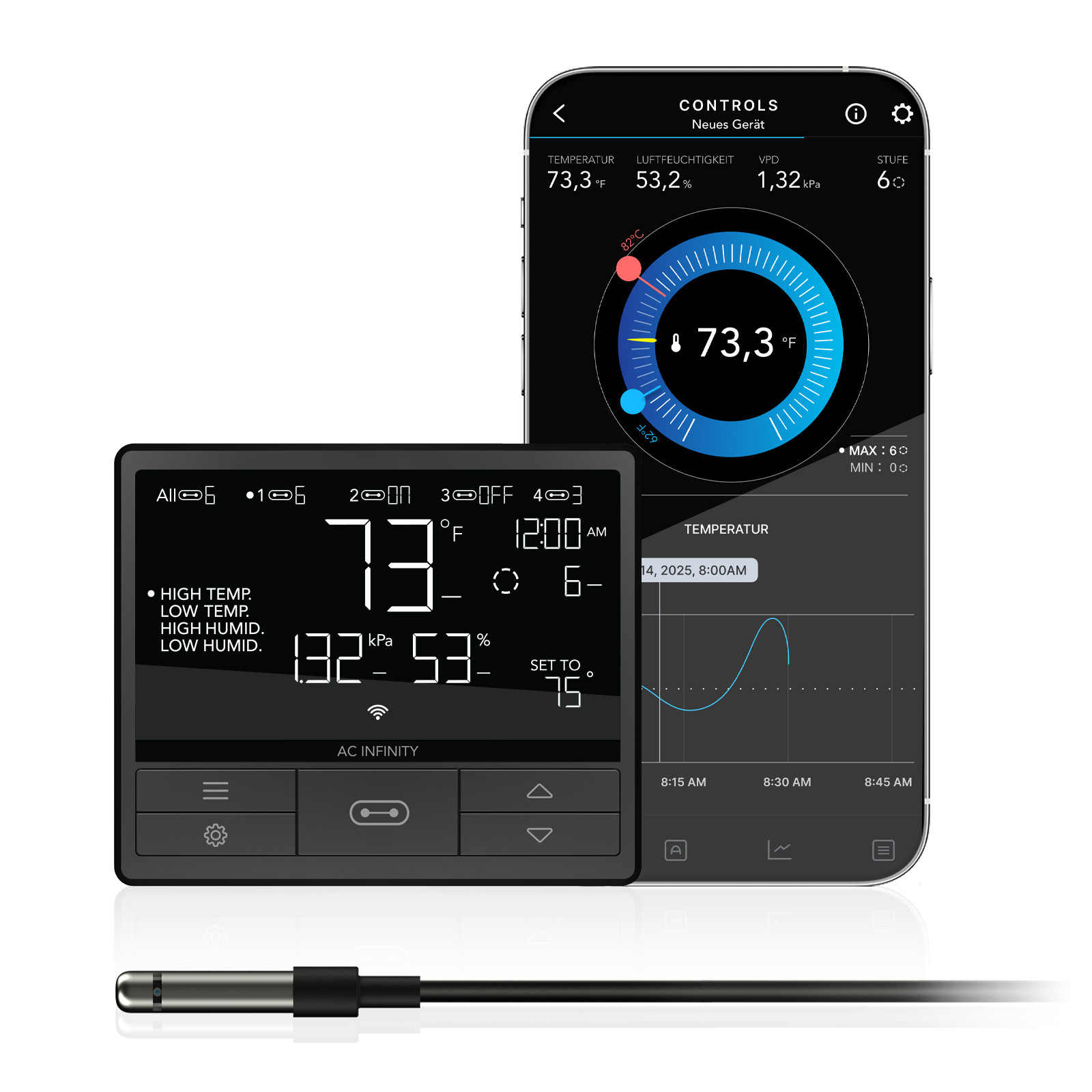 AC Infinity Controller Pro + , 8 Eingänge AC Infinity Controller Pro + , 8 Eingänge