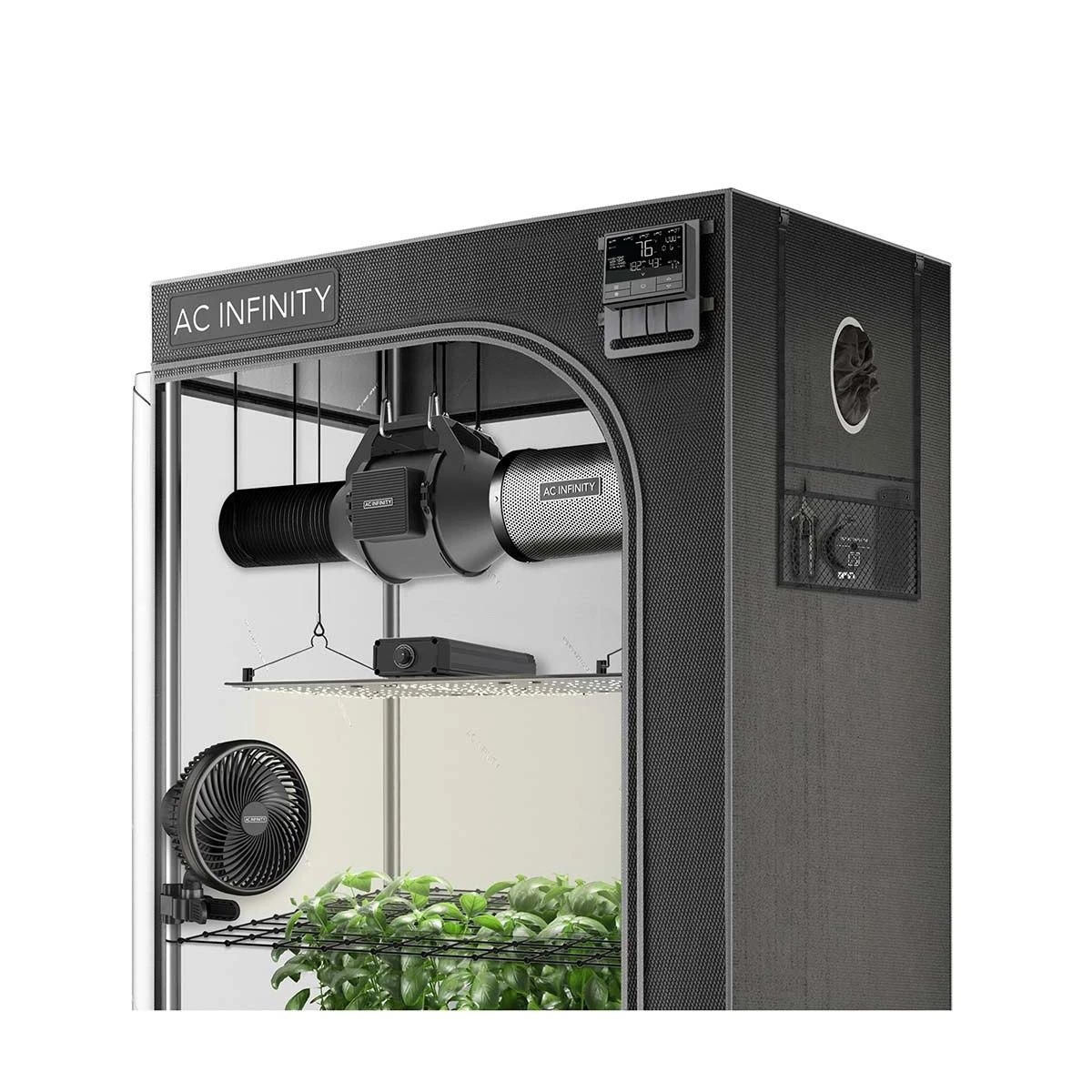 1b31f5bf5a2440604f9bc57820da4aa0144abbfa AC Infinity Advance Grow Zelt-System 60x120x180, 3 Pflanzen-Set