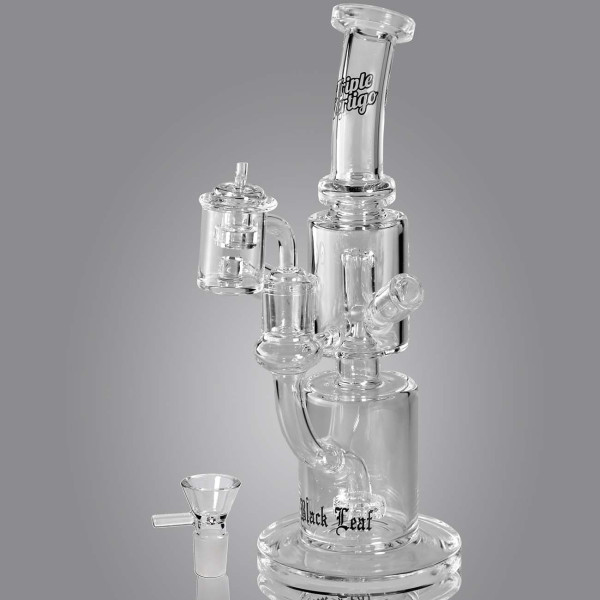 Black Leaf Triple Vertigo Bong Vantiklick-System