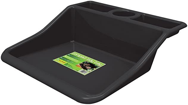 5cf6a3a5a3c756ae95404f139aa0dc30cf86afd8 Garland Pflanzwanne, Arbeitswanne 49 x 50 cm mit Aufsatz, schwarz