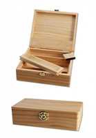 Holz Spliff Box groß (172x152x63mm)